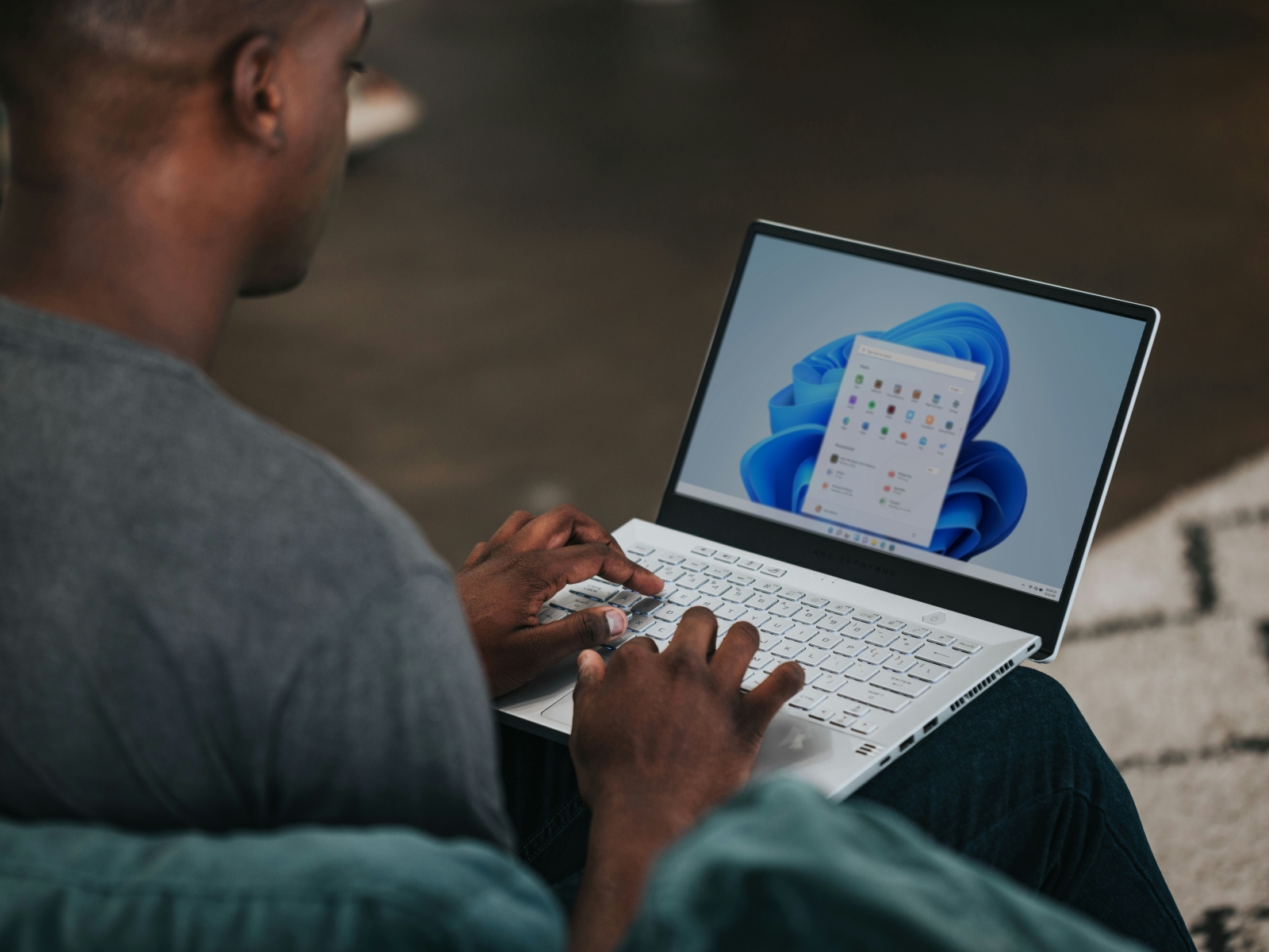 Laptop showing Microsoft 365